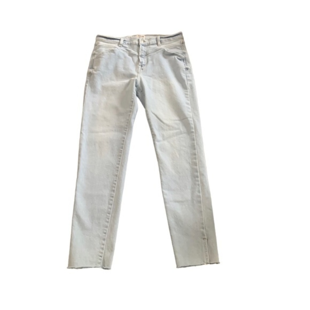 kensie women’s jeans‎ size 10 ultimate hi rise skinny distressed raw hem EUC